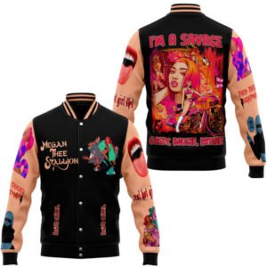 Megan Thee Stallionnew Bomber Baseball Jacket For Fan - bazzada Store