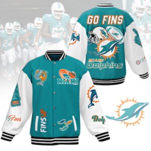 Miami Dolphins Nfl New Bomber Baseball Jacket For Fan - bazzada Store