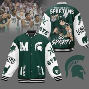 Michigan State Ncaa New Bomber Baseball Jacket For Fan - bazzada Store