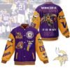 Minnesota Vikings Nfl New Bomber Baseball Jacket For Fan - bazzada Store