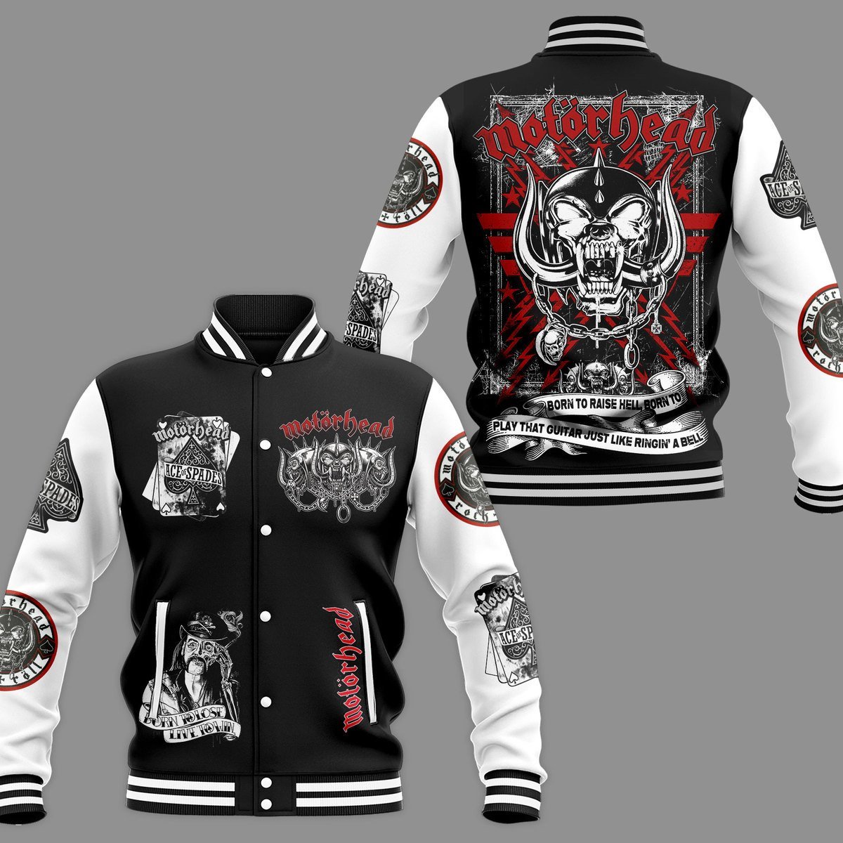 Motorhead New Bomber Baseball Jacket For Fan - bazzada Store
