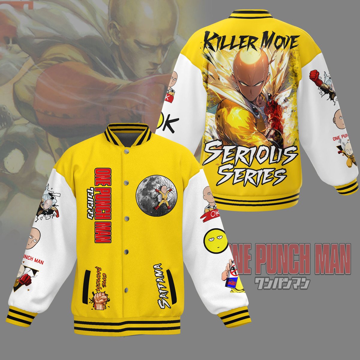 One Punch Man New Bomber Baseball Jacket For Fan - bazzada Store