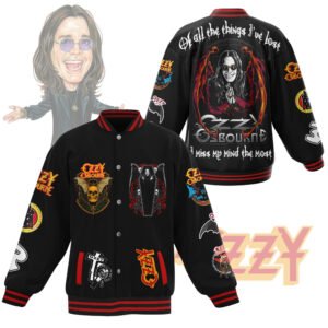 Ozzy Osbourne New Bomber Baseball Jacket For Fan - bazzada Store