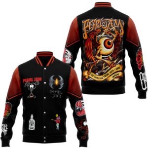 Pearl Jam New Bomber Baseball Jacket For Fan - bazzada Store