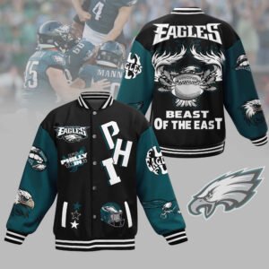 Philadelphia Eagles Nfl New Bomber Baseball Jacket For Fan - bazzada Store