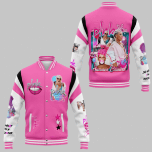 Pink New Bomber Baseball Jacket For Fan - bazzada Store