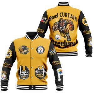 Pittsburgh Steelers Nfl New Bomber Baseball Jacket For Fan - bazzada Store