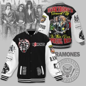 Ramones New Bomber Baseball Jacket For Fan - bazzada Store