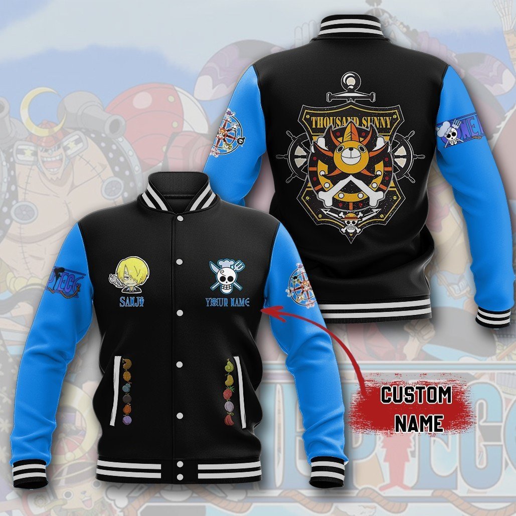 Sanji One Piece New Bomber Baseball Jacket For Fan - bazzada Store