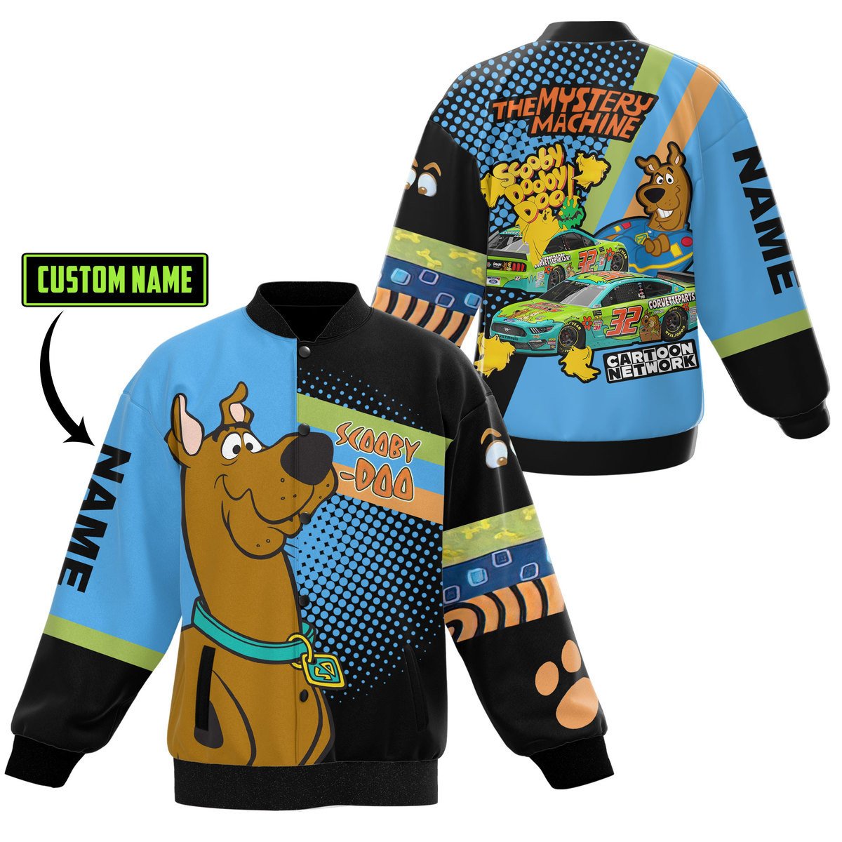 Scooby-Doo New Bomber Baseball Jacket For Fan - bazzada Store