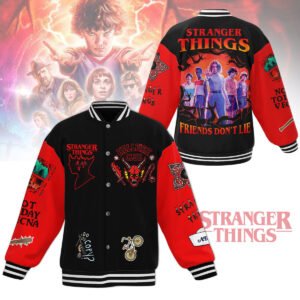 Stranger Things New Bomber Baseball Jacket For Fan - bazzada Store