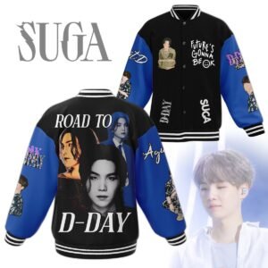 Suga Bts New Bomber Baseball Jacket For Fan - bazzada Store