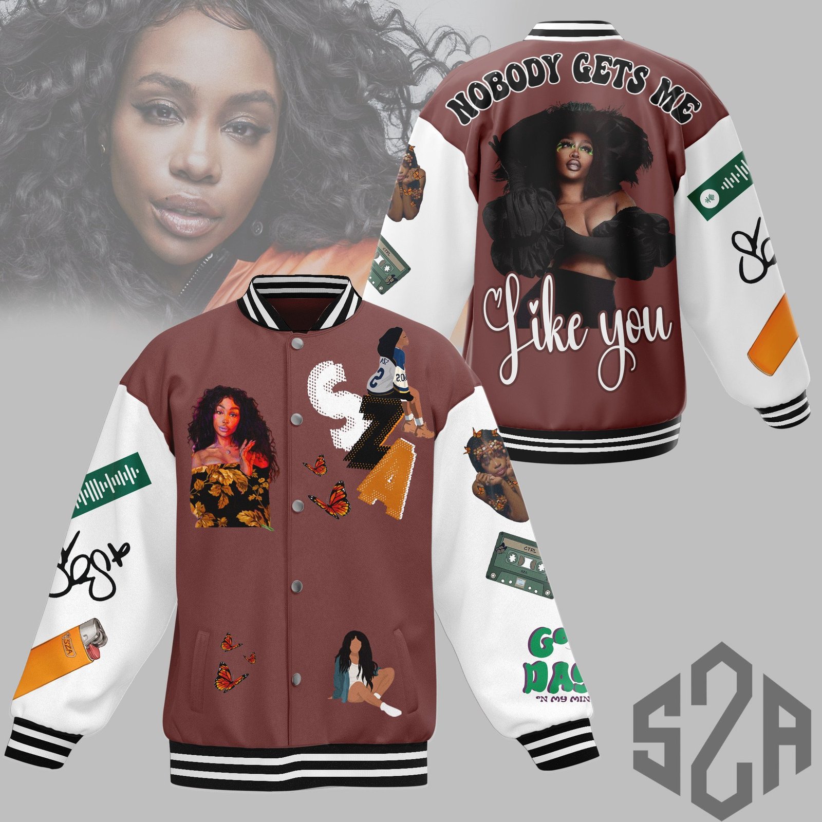 Sza New Bomber Baseball Jacket For Fan - bazzada Store
