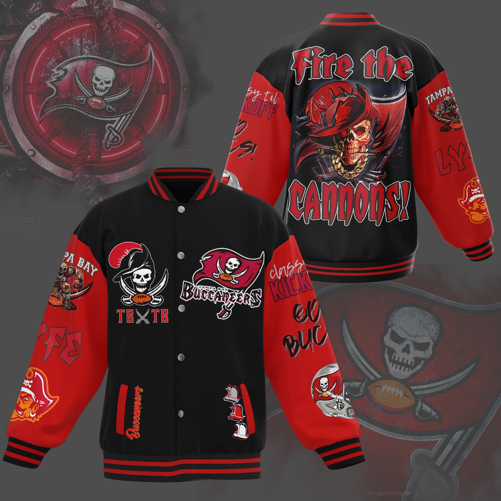 Tampa Bay Buccaneers Nfl New Bomber Baseball Jacket For Fan - bazzada Store