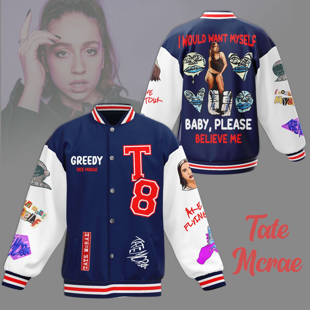 Tate Mcrea New Bomber Baseball Jacket For Fan - bazzada Store