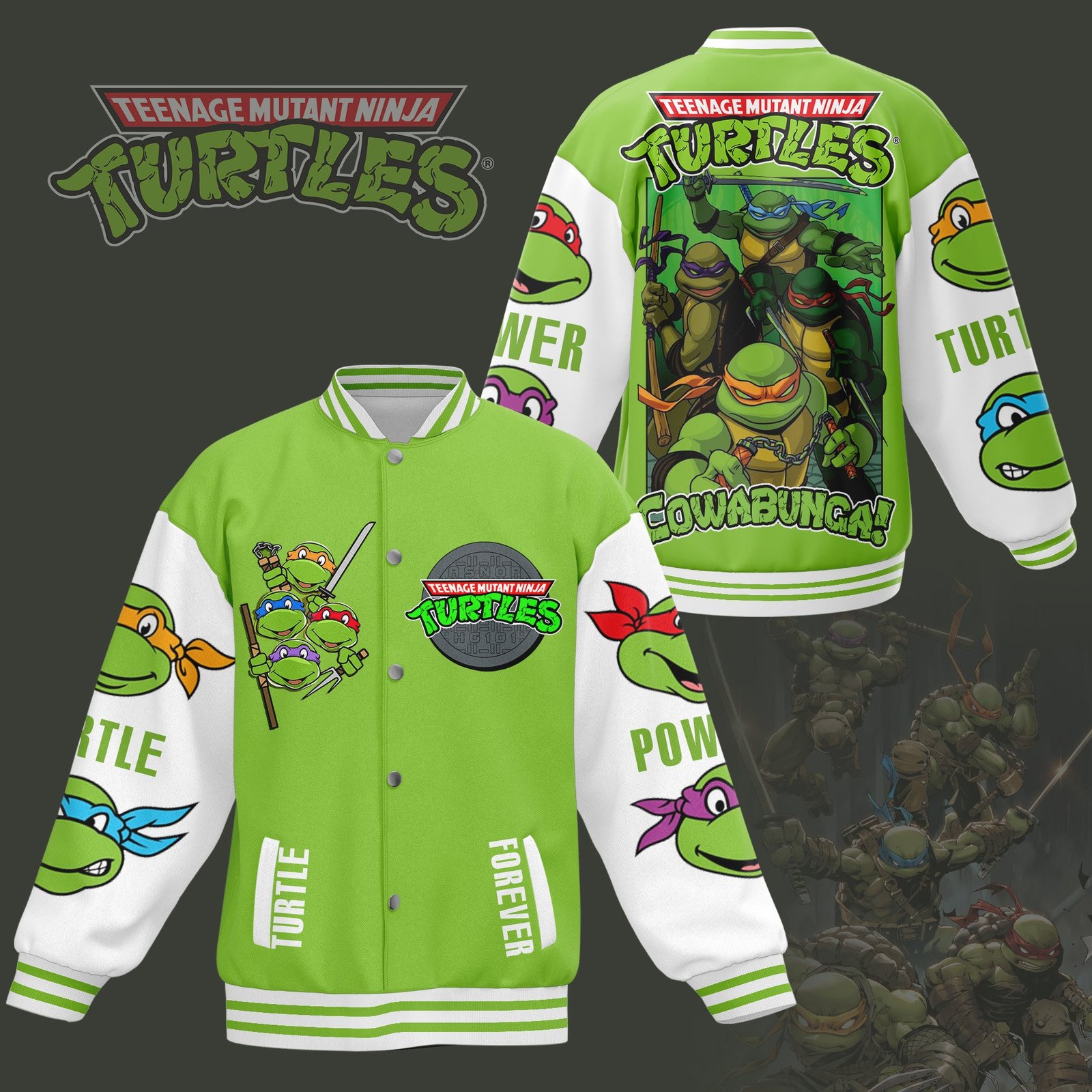 Teenage Mutant Ninja Turtles New Bomber Baseball Jacket For Fan - bazzada Store