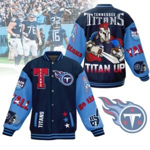 Tennessee Titans Nfl New Bomber Baseball Jacket For Fan - bazzada Store