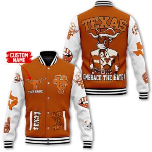 Texas Longhorns Ncaa New Bomber Baseball Jacket For Fan - bazzada Store