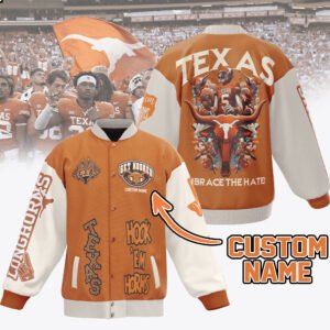 Texas Longhorns Ncaa New Bomber Baseball Jacket For Fan - bazzada Store