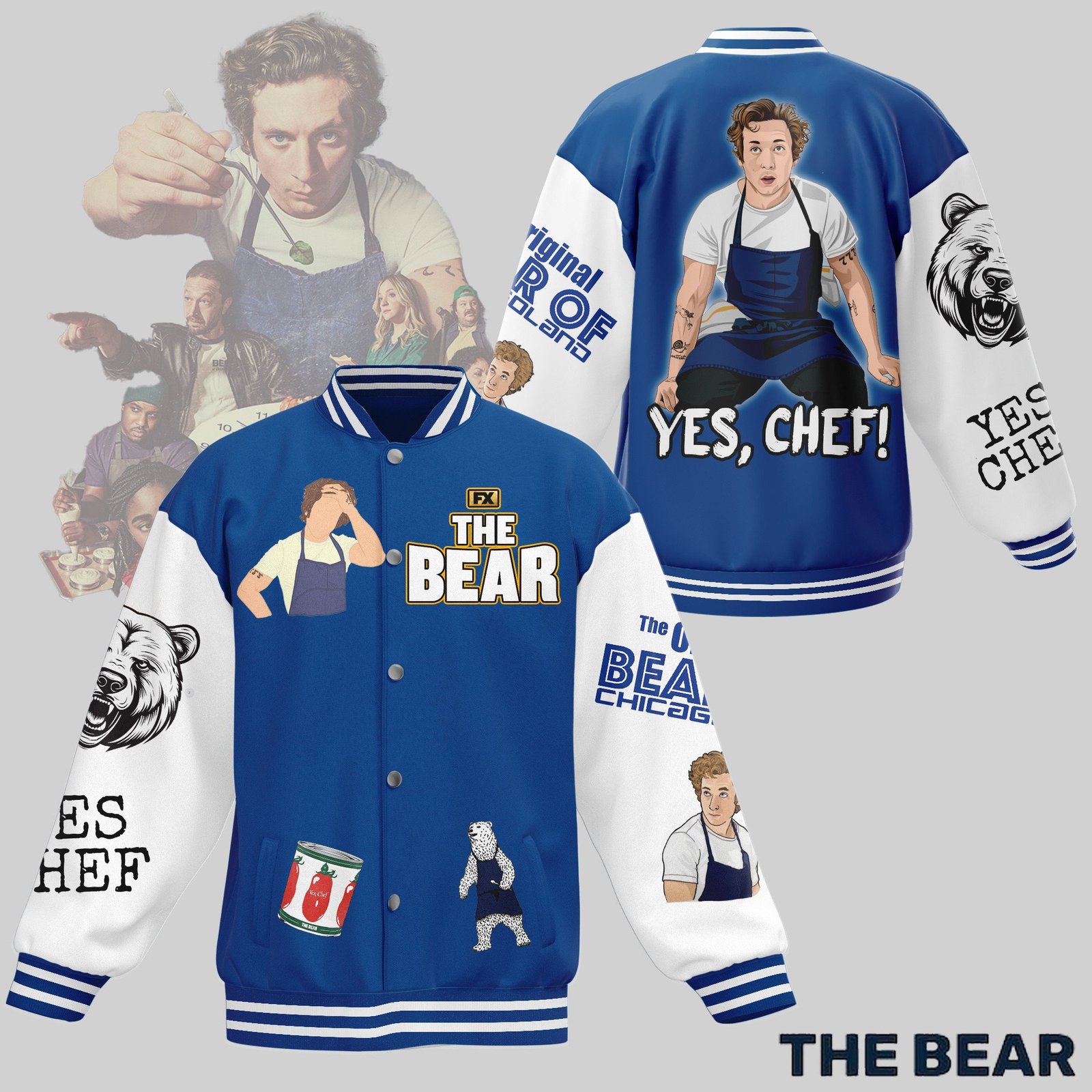 The Bear New Bomber Baseball Jacket For Fan - bazzada Store