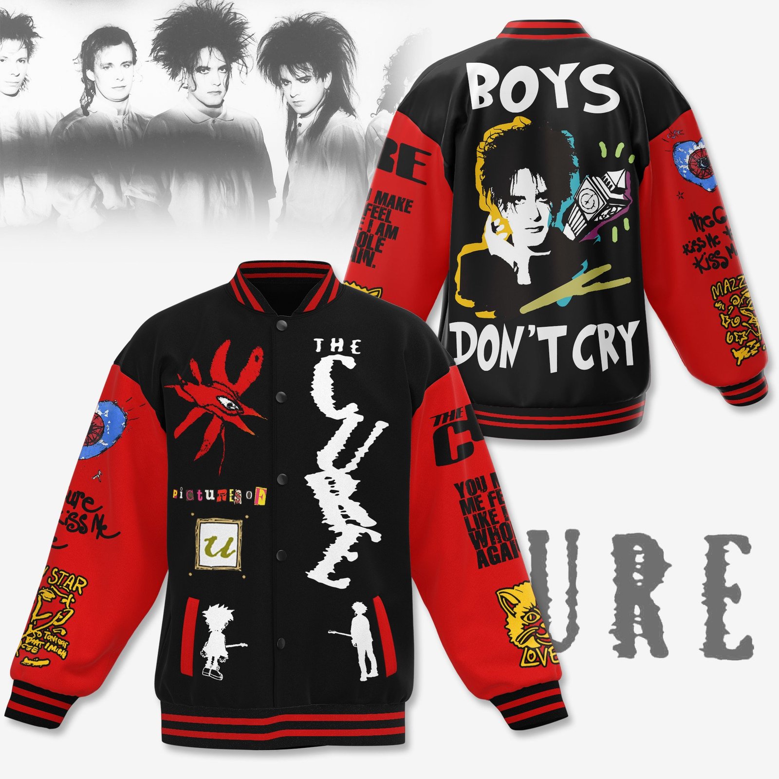 The Cure Boys New Bomber Baseball Jacket For Fan - bazzada Store