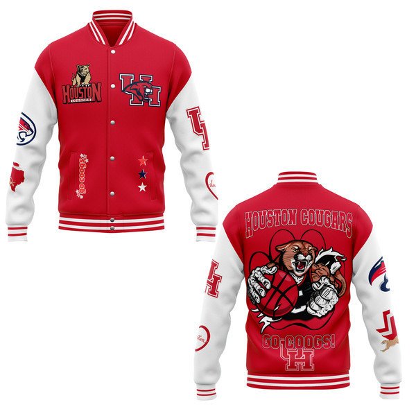 The Houston Cougarsncaa New Bomber Baseball Jacket For Fan - bazzada Store