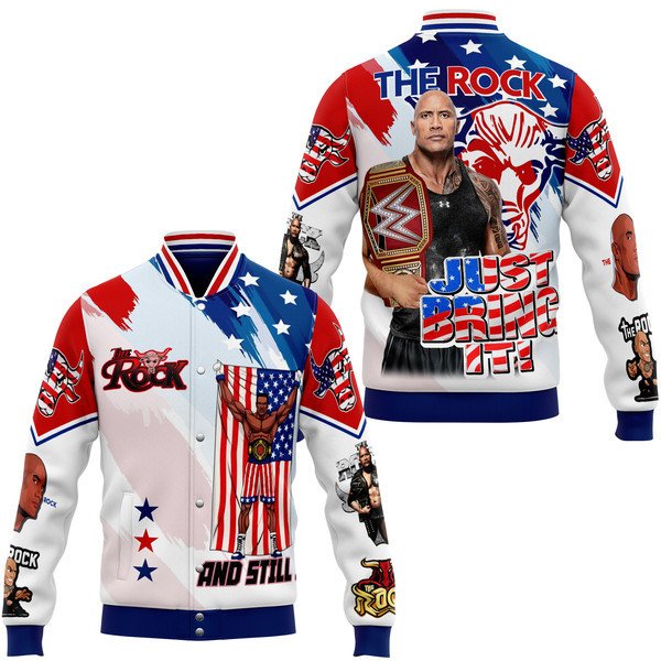 The Rock New Bomber Baseball Jacket For Fan - bazzada Store
