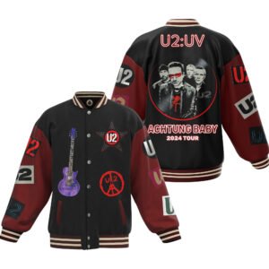 U2 Uv Achtung Baby New Bomber Baseball Jacket For Fan - bazzada Store