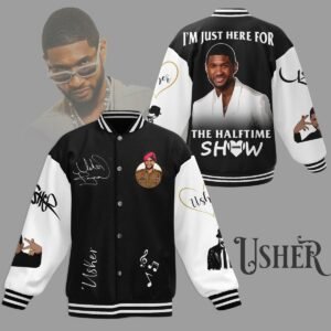 Usher New Bomber Baseball Jacket For Fan - bazzada Store