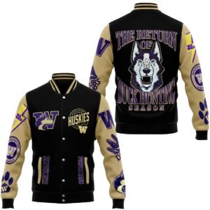 Washington Huskies Ncaa New Bomber Baseball Jacket For Fan - bazzada Store