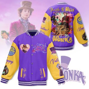 Willy Wonka New Bomber Baseball Jacket For Fan - bazzada Store