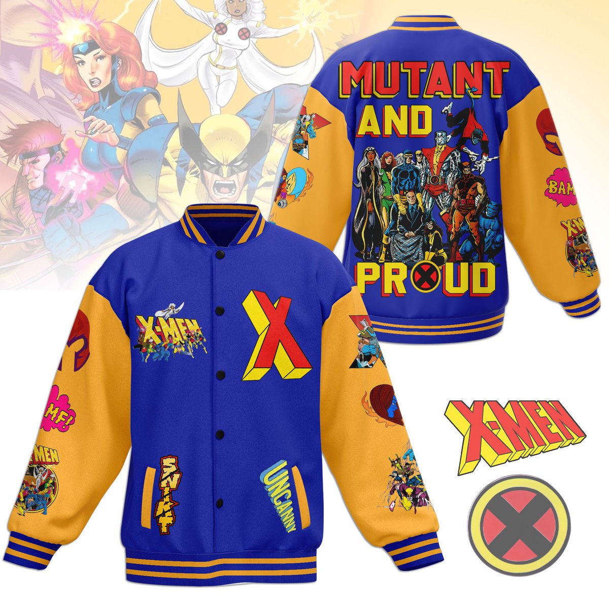 X-Men New Bomber Baseball Jacket For Fan - bazzada Store
