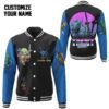 Leonardo Tmnt Leo Cosplay Blue Custom Name Baseball Jacket - bazzada Store