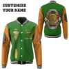 Michelangelo Tmnt Mike Mikey Cosplay Custom Baseball Jacket - bazzada Store