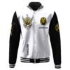 Mighty Morphin Power Ranger White Custom Name Baseball Jacket - bazzada Store