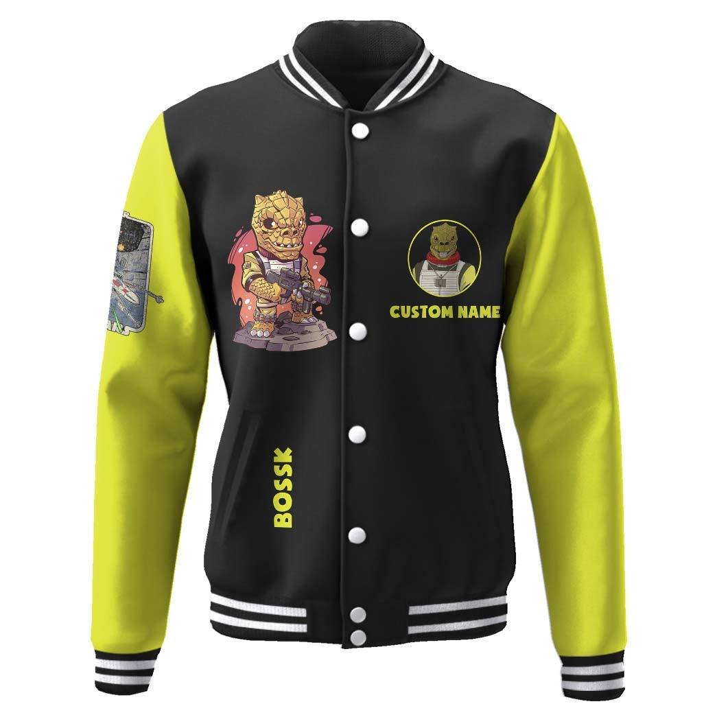 Star Wars Bossk Custom Name Baseball Jacket - bazzada Store