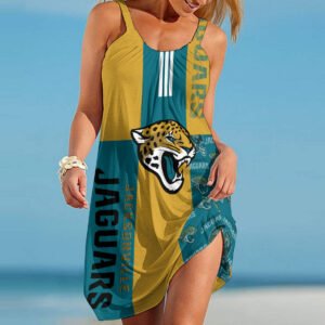 Jacksonville Jaguars Beach Dress BG46 - bazzada Store