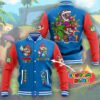 Super Mario 420 Custom Name Baseball Jacket - bazzada Store
