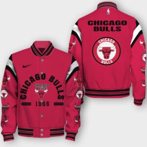 NBA Chicago Bulls Classic Varsity Jacket, Baseball Jacket - bazzada Store