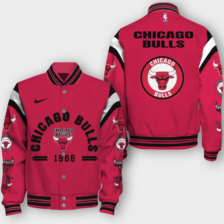 NBA Chicago Bulls Classic Varsity Jacket, Baseball Jacket - bazzada Store
