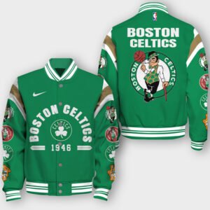 NBA Boston Celtics Classic Varsity Jacket, Baseball Jacket - bazzada Store