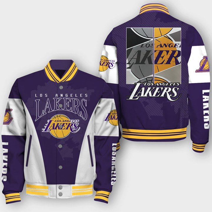 NBA Los Angeles Lakers City Basketball Varsity Jacket, Baseball Jacket - bazzada Store