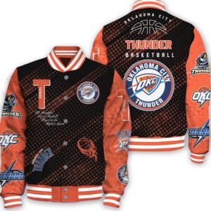 NBA Oklahoma City Thunder National Basketball Association Varsity Jacke V2 - bazzada Store