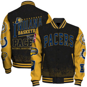 NBA Indiana Pacers Fro Varsity Jacket, Baseball Jacket - bazzada Store