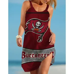 Nfl Tampa Bay Buccaneers Printed Beach Dress For Leisure 62 - bazzada Store