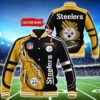 Pittsburgh Steelers Personalized Baseball Jacket BG25 - bazzada Store
