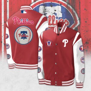 Premium Baseball Jacket Phillies ? Limited Edition For Fans ? 003 - bazzada Store