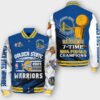 NBA Golden State Warriors 7X Champions Varsity Jacket, Baseball Jacket - bazzada Store
