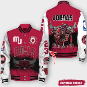 Michael Jordan Chicago Bulls Varsity Jacket, Baseball Jacket 1301 - bazzada Store