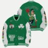 NBA Boston Celtics Mascot Varsity Jacket, Baseball Jacket - bazzada Store